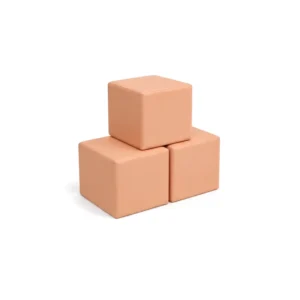 Peach 30 cm soft play cube
