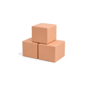 Peach 30 cm soft play cube – view 2