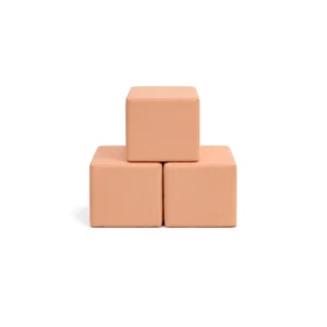 Peach 30 cm soft play cube – view 4