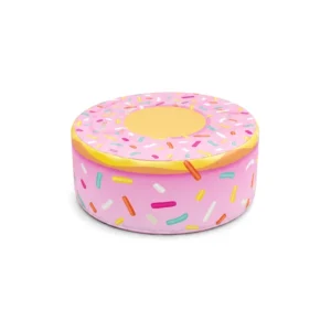 Pink donut soft play stool – view 2
