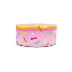 Pink donut soft play stool