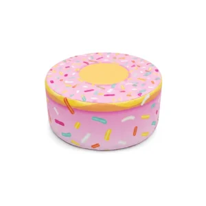 Pink donut soft play stool – view 3