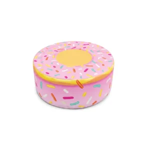 Pink donut soft play stool – view 4