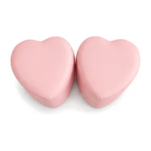 Pink heart soft play stool – view 6