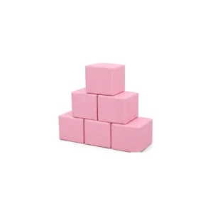 Pink soft play stacking block