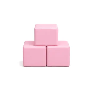 Pink 30 cm soft play cube – view 3