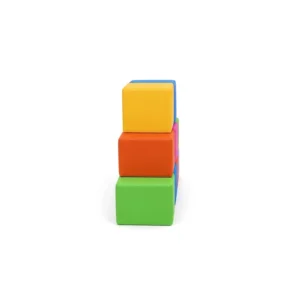 Rainbow soft play stacking block – view 3
