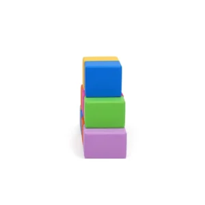 Rainbow soft play stacking block – view 4