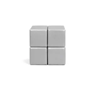 Silver 30 cm soft play cube – view 3