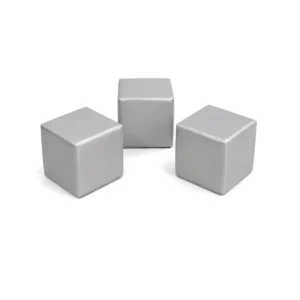 Silver 30 cm soft play cube – view 5