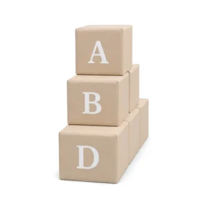Beige soft play alphabet block – view 4