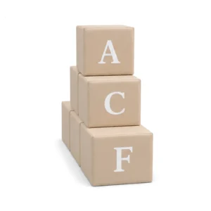 Beige soft play alphabet block – view 5