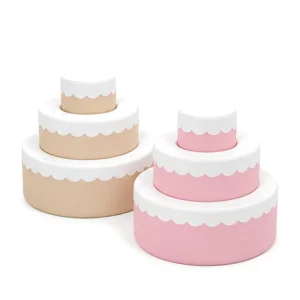 Candy Theme Playground 7 Cake Soft Play Seat Set — Pink & Beige