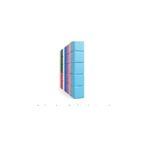 Soft play block wall set in color columns – view 5