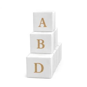 White soft play number block – view 4