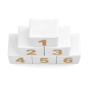 White soft play number block – view 6