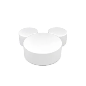 White mouse ears soft play ottoman – view 3