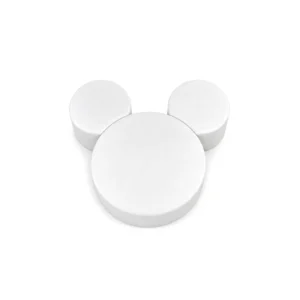 White mouse ears soft play ottoman – view 6