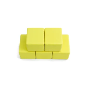 Yellow 30 cm soft play cube – view 6