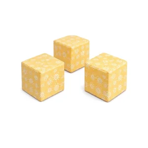 Yellow Swirl 30 cm soft play cube – view 5