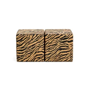 Tiger stripe double soft play cube – view 3