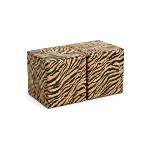 Tiger stripe double soft play cube
