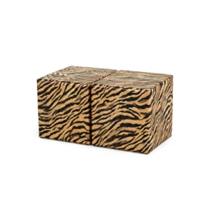 Tiger stripe double soft play cube – view 2