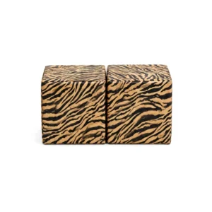 Tiger stripe double soft play cube – view 4