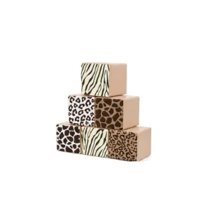 Beige Safari Mix soft Play Cube, 30 cm