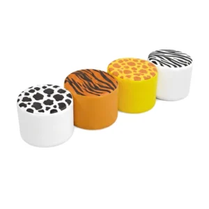 Safari Mix animal Print Soft Play Round Stool – view 5