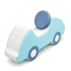 Aqua & Blue two-Tone Soft Play Foam Car – view 3