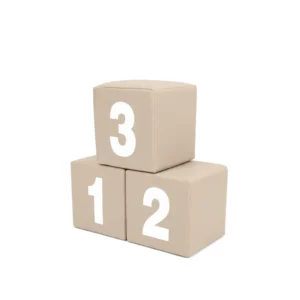 Beige soft Play Number Block – view 3