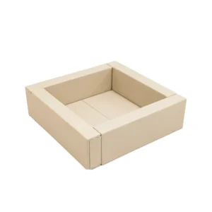 Beige low Square Soft Play Ball Pit