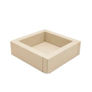 Beige low Square Soft Play Ball Pit – view 3