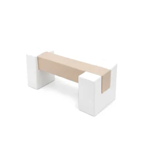 Beige Beam & White Supports soft Play Balance Beam