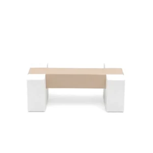Beige Beam & White Supports soft Play Balance Beam – view 2