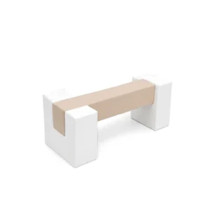 Beige Beam & White Supports soft Play Balance Beam – view 3