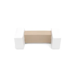 Beige Beam & White Supports soft Play Balance Beam – view 6