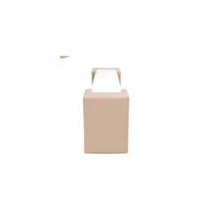 White Beam & Beige Supports soft Play Balance Beam – view 4