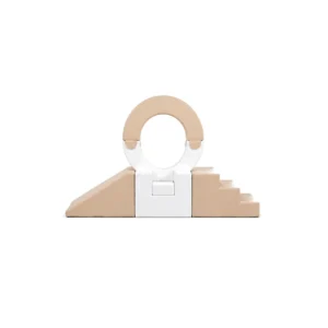 Beige & White ring Soft Play Climber – view 3