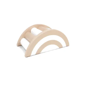 Beige & White rainbow Roller Soft Play Bridge