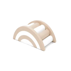 Beige & White rainbow Roller Soft Play Bridge – view 2
