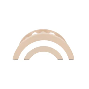 Beige & White rainbow Roller Soft Play Bridge – view 4