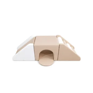 Beige & White tunnel Bridge Soft Play Climber – view 3