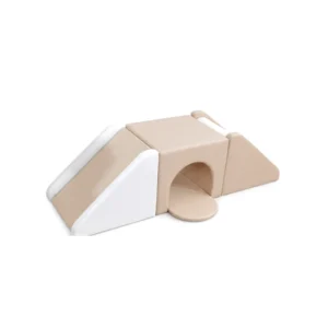 Beige & White tunnel Bridge Soft Play Climber
