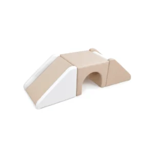 Beige & White tunnel Bridge Soft Play Climber – view 4