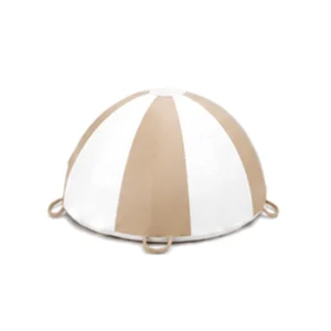 Beige & White soft Play Balance Dome