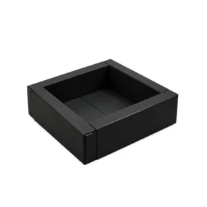Black low Square Soft Play Ball Pit