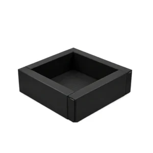 Black low Square Soft Play Ball Pit – view 3