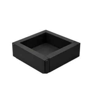 Black low Square Soft Play Ball Pit – view 4
